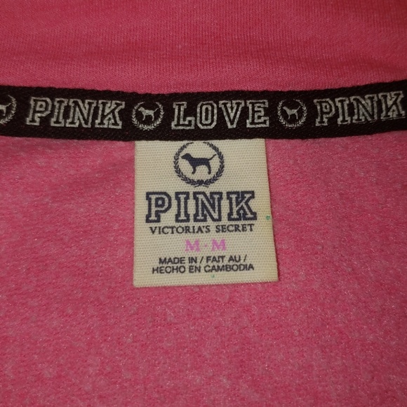 Love Pink by Victoria's Secret Medium Zip Top - Picture 4 of 4